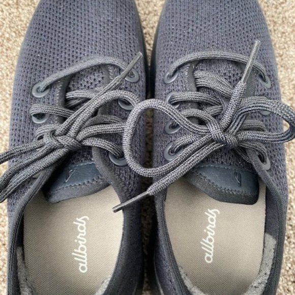 NEW! Allbirds Tree Runners Limited Edition Navy Blue Dark Sole 8 - Picture 7 of 12